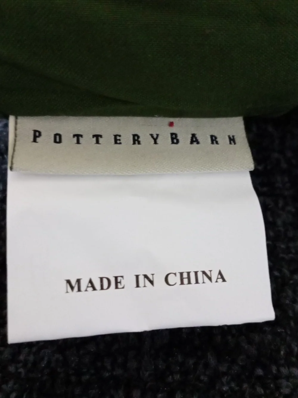 Pottery Barn Green and Red Velvet Holiday Stocking